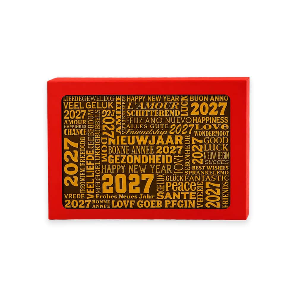 Chocolade Nieuwjaarskaart