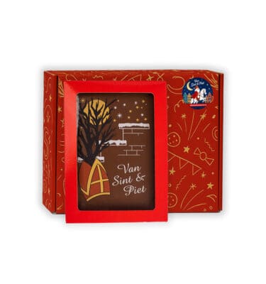Sinterklaas Brievenbuspakketje Sinterklaas Chocoladekaart 150 gram
