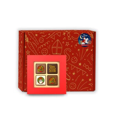 Sinterklaas Brievenbuspakketje Sinterklaas Praline 4 stuks
