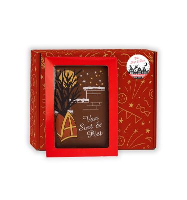 Sinterklaas Brievenbuspakketje Sinterklaas Chocoladekaart 150 gram