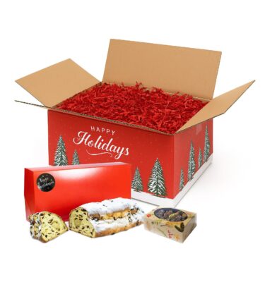 Kerstpakket Kerststol 750 gram amandelspijs en Kerstchocolade 250 gram